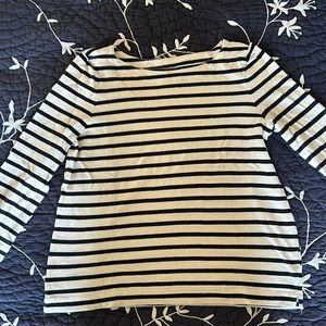 Loft boatneck striped top